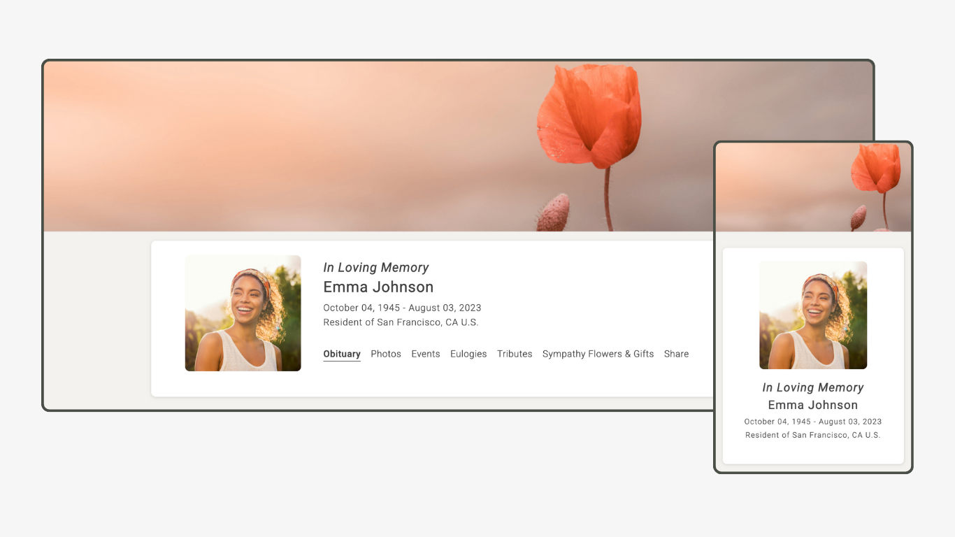 Memoria Page Design 10