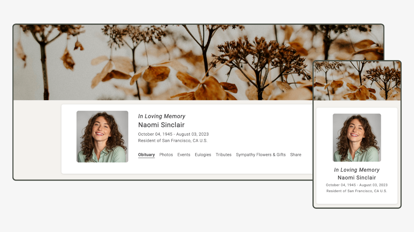 Memoria Page Design 14
