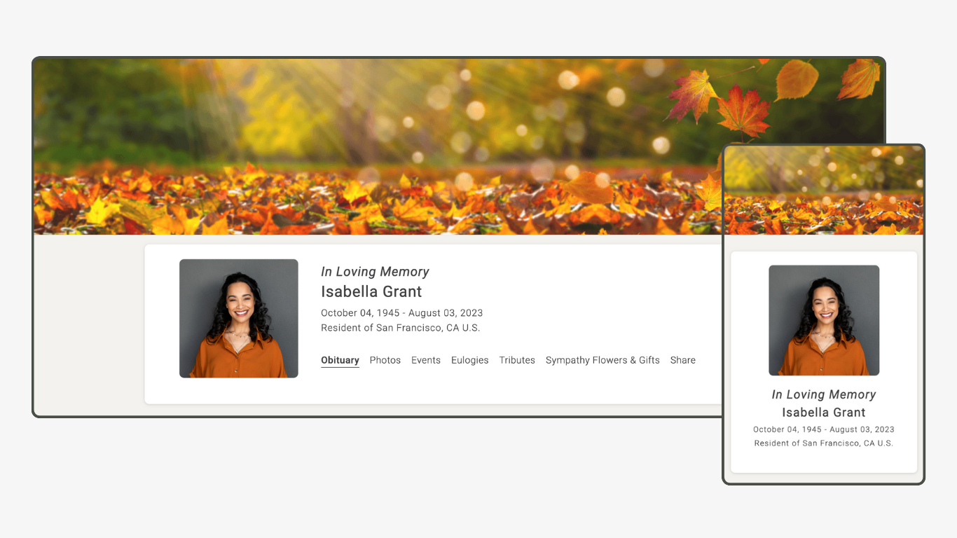 Memoria Page Design 69