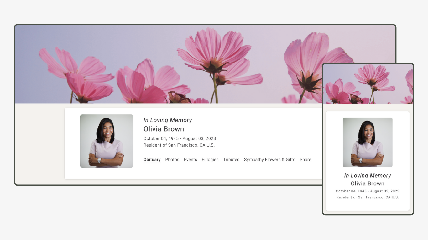 Memoria Page Design 7