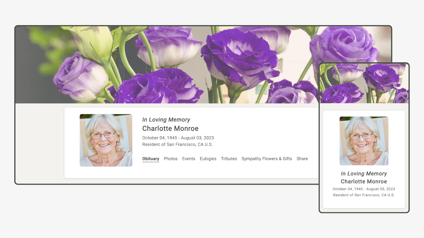 Memoria Page Design 72