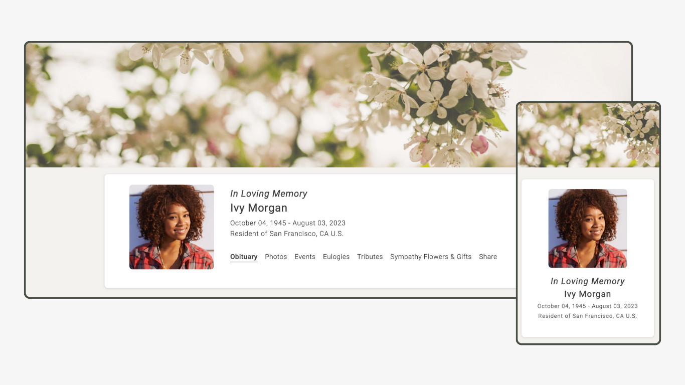 Memoria Page Design 75