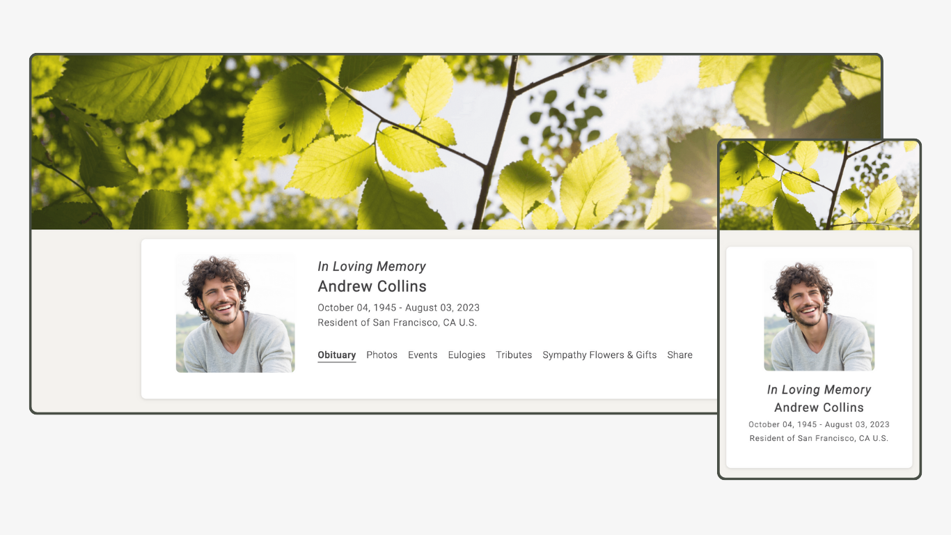Memoria Page Design 8