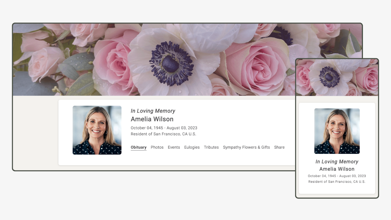 Memoria Page Design 86