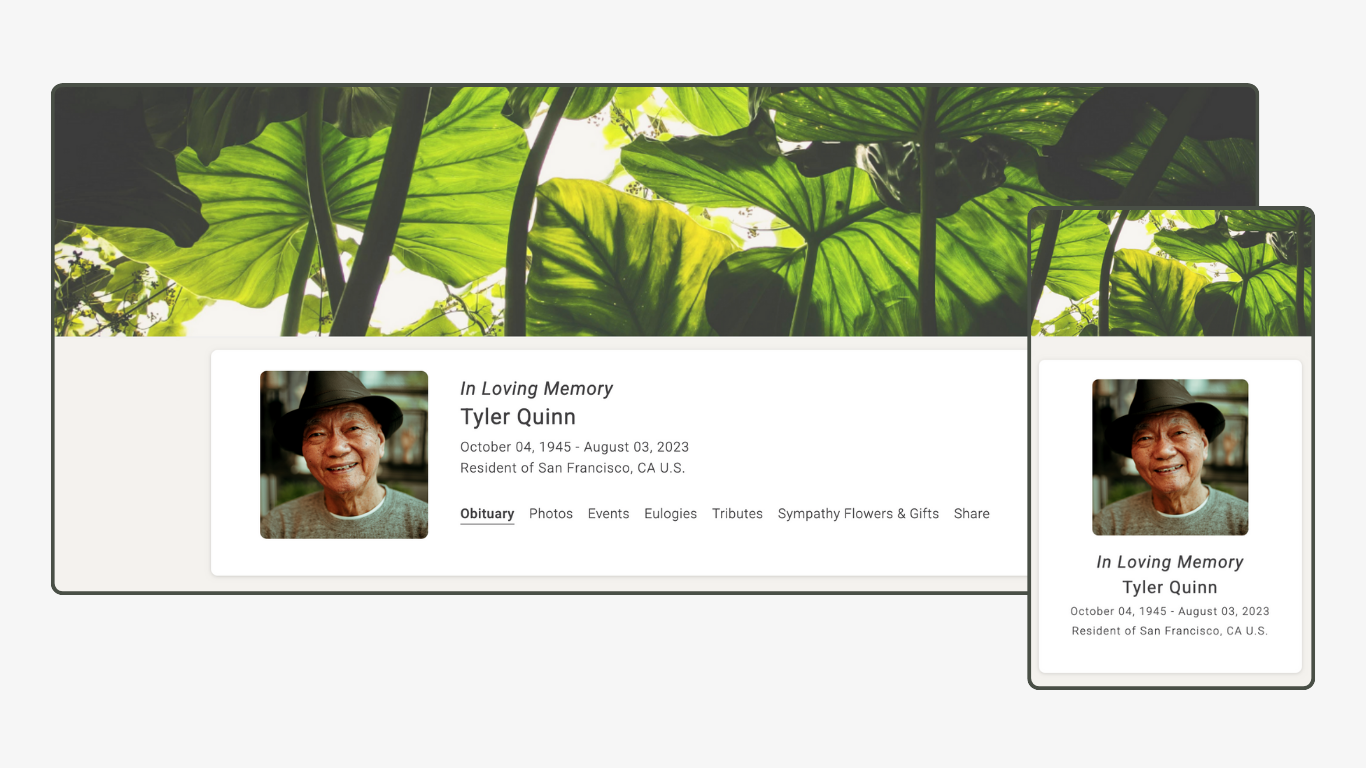Memoria Page Design 98